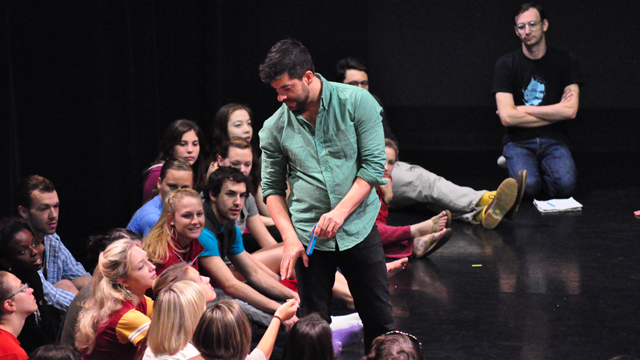 Gutierrez engages students in FSU School of Dance Forum.