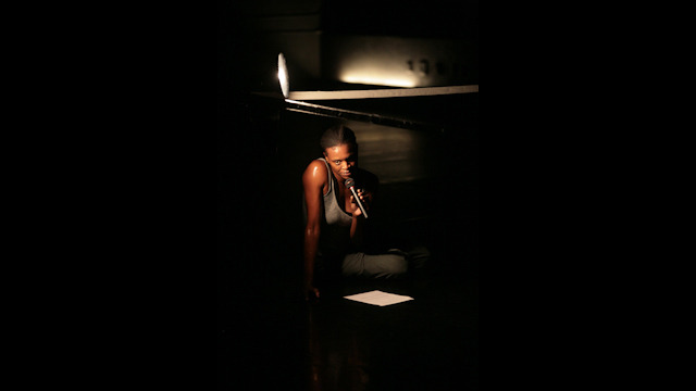 Okwui Okpokwasili performs at FSU School of Dance Forum