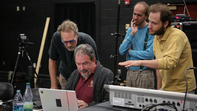 FSU Professor Russell Sandifer works with Scully, Kowalski and Loeser 