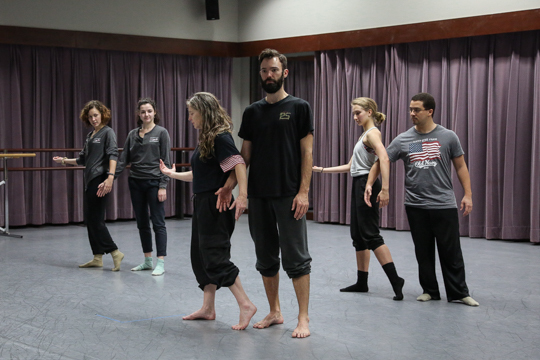 School of Dance students work with Thorson