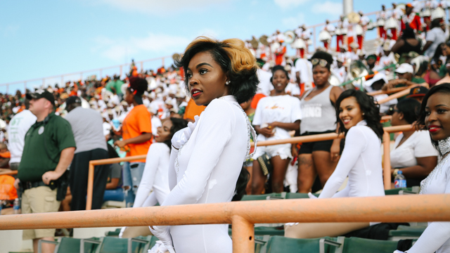 FAMU Diamonds performing for Homecoming football game in 2017